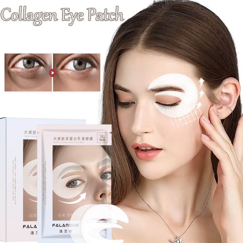 Eye Pad Collagen - コラーゲンしわ除去アイマスクパッチ引き締めリフティング小じわを薄くする抗むくみヒアルロン酸スムーズな目のスキンケア
