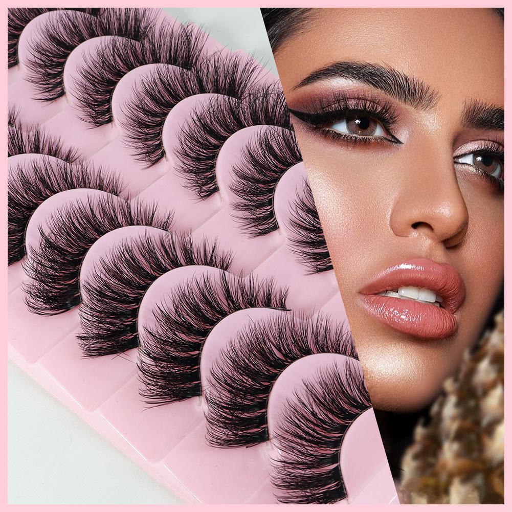 Eyelash Extension For Big Eyes - ふわふわつけまつげ フォックスアイまつげ キャットアイスタイル 大容量 大きな蒸し上げたミンクまつげ エクステンションメイク