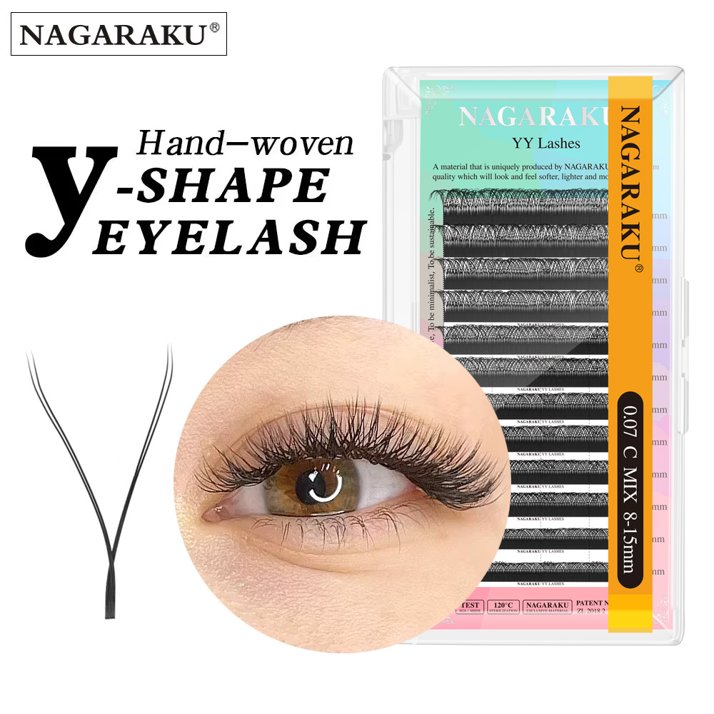 Eyelash Extension Yelix - NAGARAKU YYシェイプ手編みプレミアムまつげエクステ