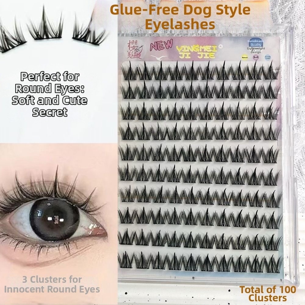 Eyelash Extension No 11 - 100/130/200クラスター ブラック セルフ接着式つけまつげ 11-13MM 大容量 DIYまつげエクステ