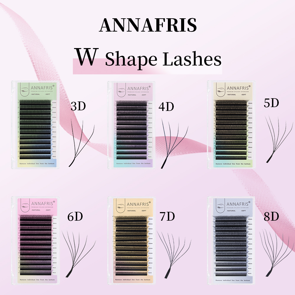 Eyelash Extension Yelix - ANNAFRIS 既成ボリュームファン YY 3D 4D 5D