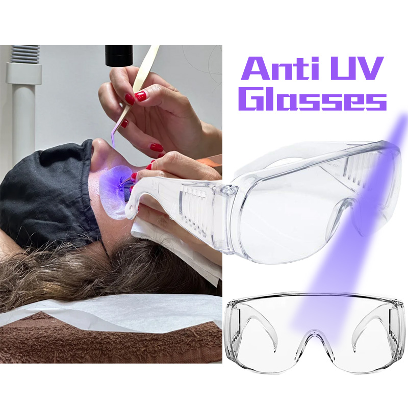 Eyelash Extension With Glasses - UV 保護メガネまつげエクステンション眼鏡抗 UV ライトメガネ UV LED