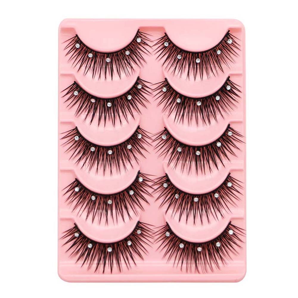 Eyelash Extension For Big Eyes - メイクアップツール光沢のあるラインストーン長持ちするスパンコールつけまつげラッシュエクステンション大きな目まつげラインストーンつけまつげ