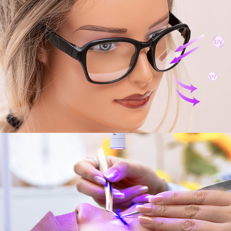 UV 保護メガネつけまつげまつげエクステンション安全光線保護 - Eyelash Extension With Glasses のレビューと価格