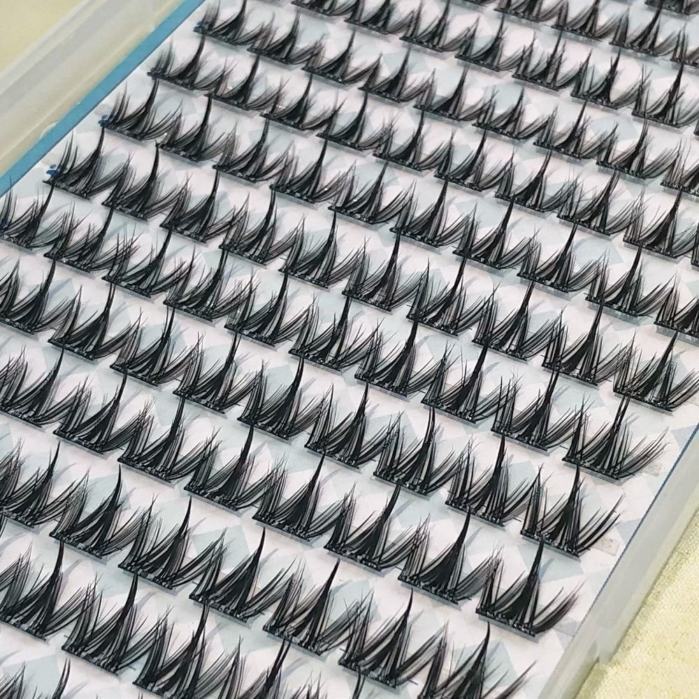 100/130/200 クラスターブラック自己粘着つけまつげ - Eyelash Extension No 11 のレビューと価格