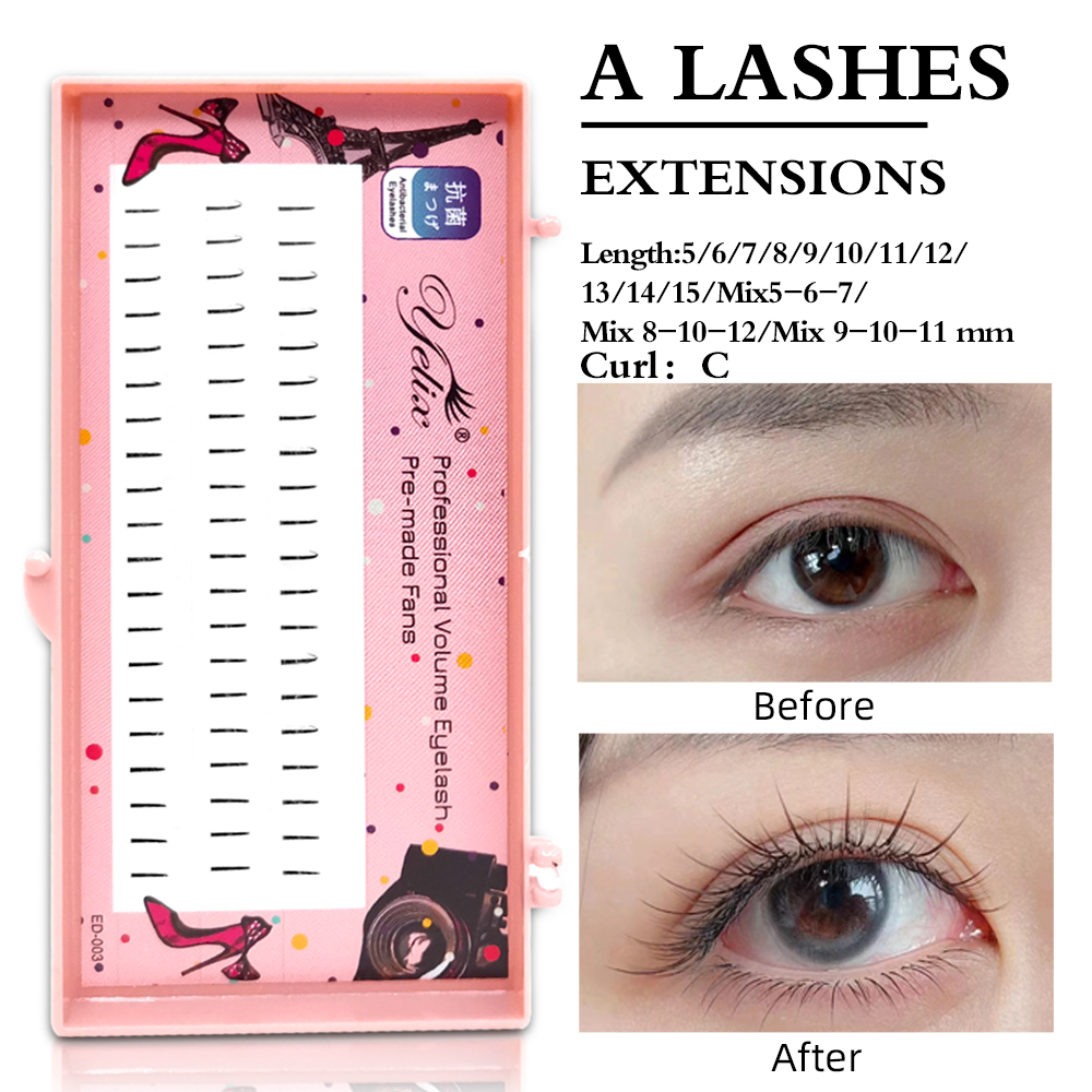 Yelix ナチュラルソフト個別まつげ コミックラッシュ C - Eyelash Extension Natural Look のレビューと価格