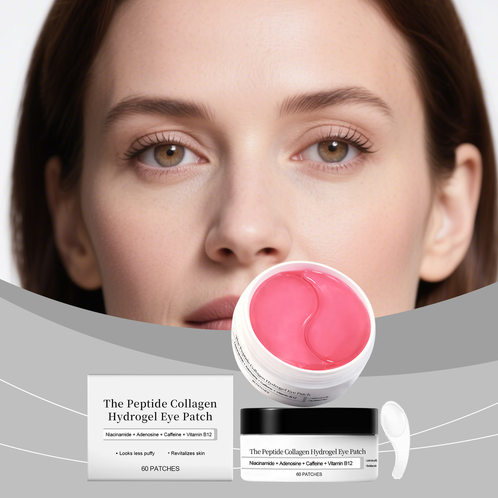 ペプチドコラーゲンハイドロゲルアイパッチ　くま・たるみ解消　 - Eye Pad Collagen のレビューと価格