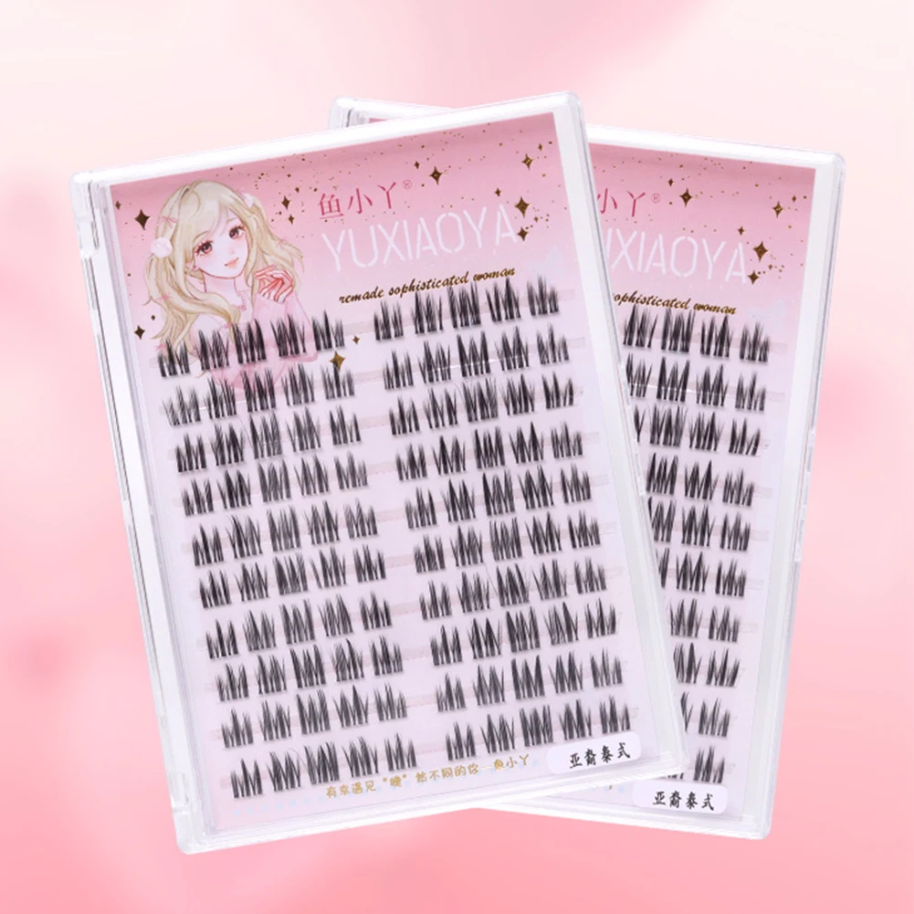 再利用可能なスパイキーセグメントクラスターアッパーまつげ、ふ - Eyelash Extension For Big Eyes のレビューと価格