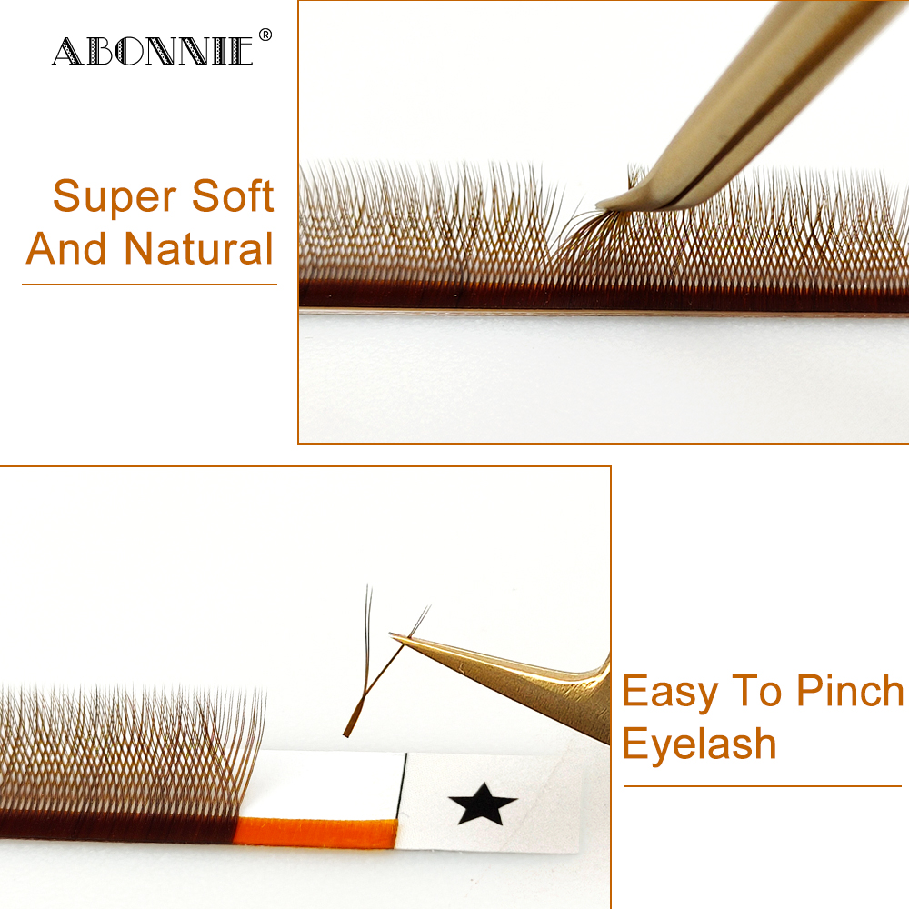 LAKANAKU 高品質ブラウン YY まつげエクステンショ - Eyelash Extension Yelix のレビューと価格