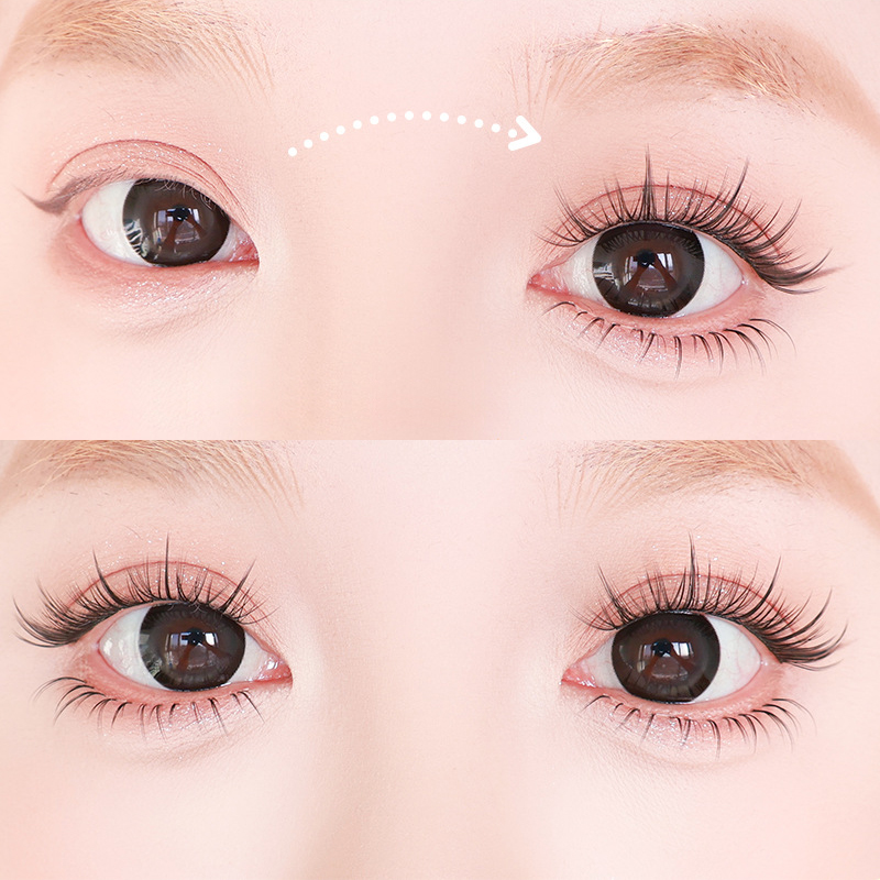 大容量グルーフリーラッシュ＆接着剤が必要なつけまつげ　バニー - Eyelash Extension For Hooded Eyes のレビューと価格