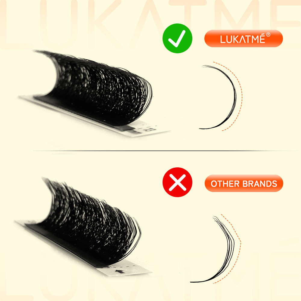 LUKATME W 3D 4D 5D 6D 7Dまつげエクス - Eyelash Extension Yelix のレビューと価格