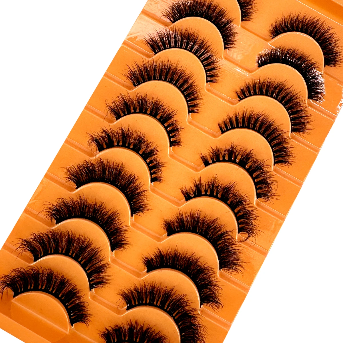 10ペア フェイクミンクミックスまつげ ミンク風ふわふわつけ - Eyelash Extension Wispy Look のレビューと価格