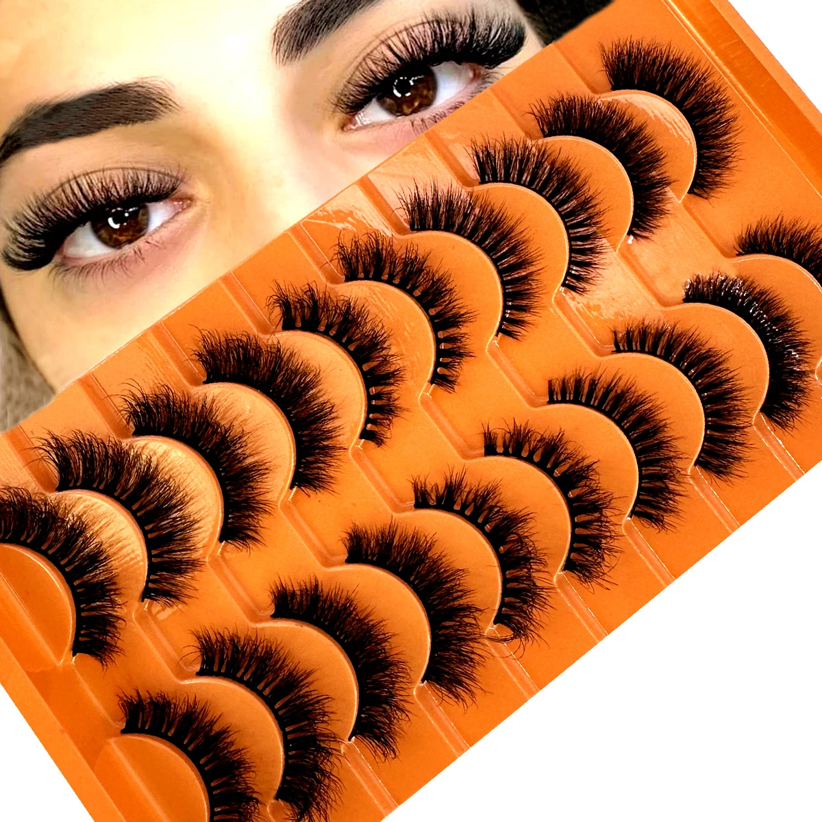 10ペア フェイクミンクミックスまつげ ミンク風ふわふわつけ - Eyelash Extension Wispy Look のレビューと価格