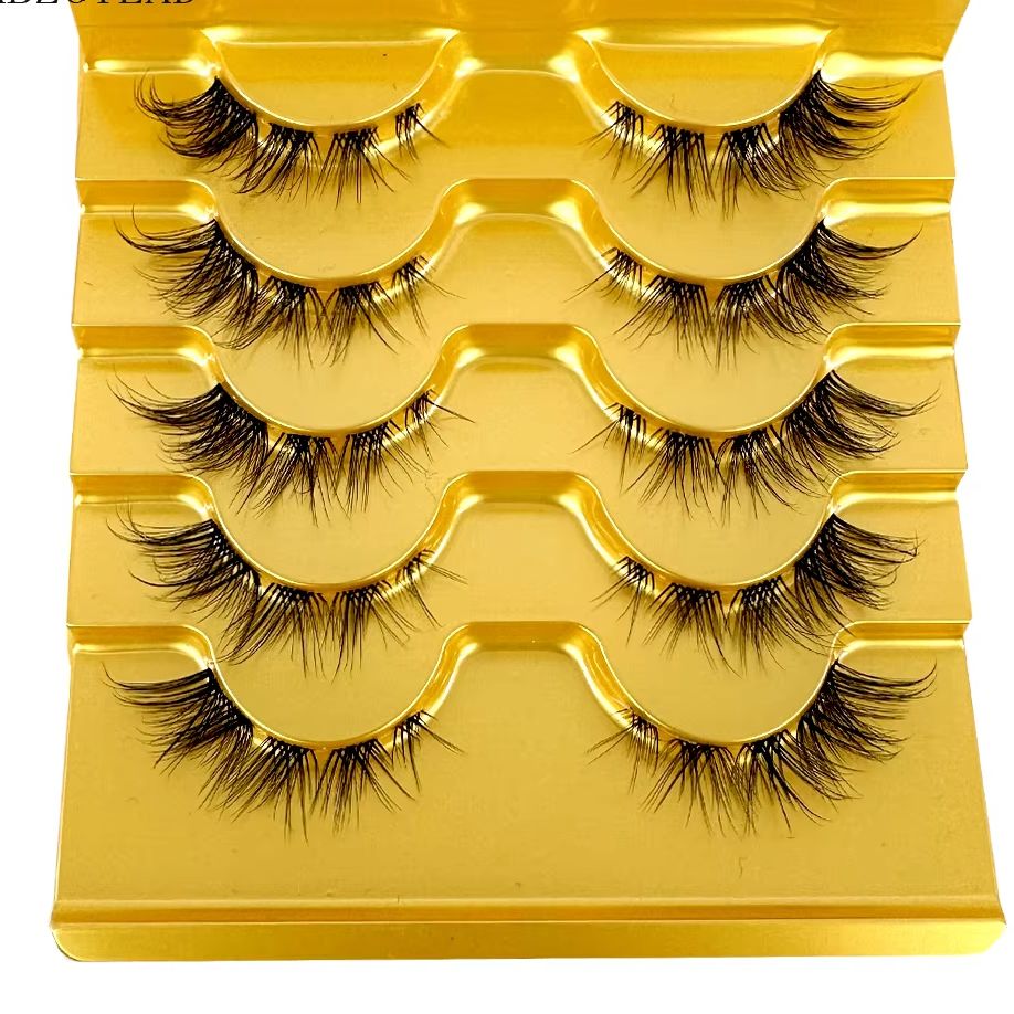 5ペア ミンクつけまつげ インビジブルバンド まつげエクステ - Eyelash Extension For Big Eyes のレビューと価格