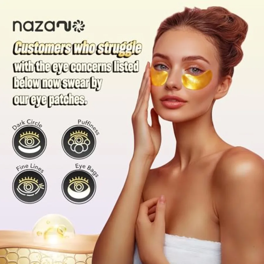 24Kゴールド アイパッチ - 60枚入り アイマスク |  - Eye Pad Collagen のレビューと価格
