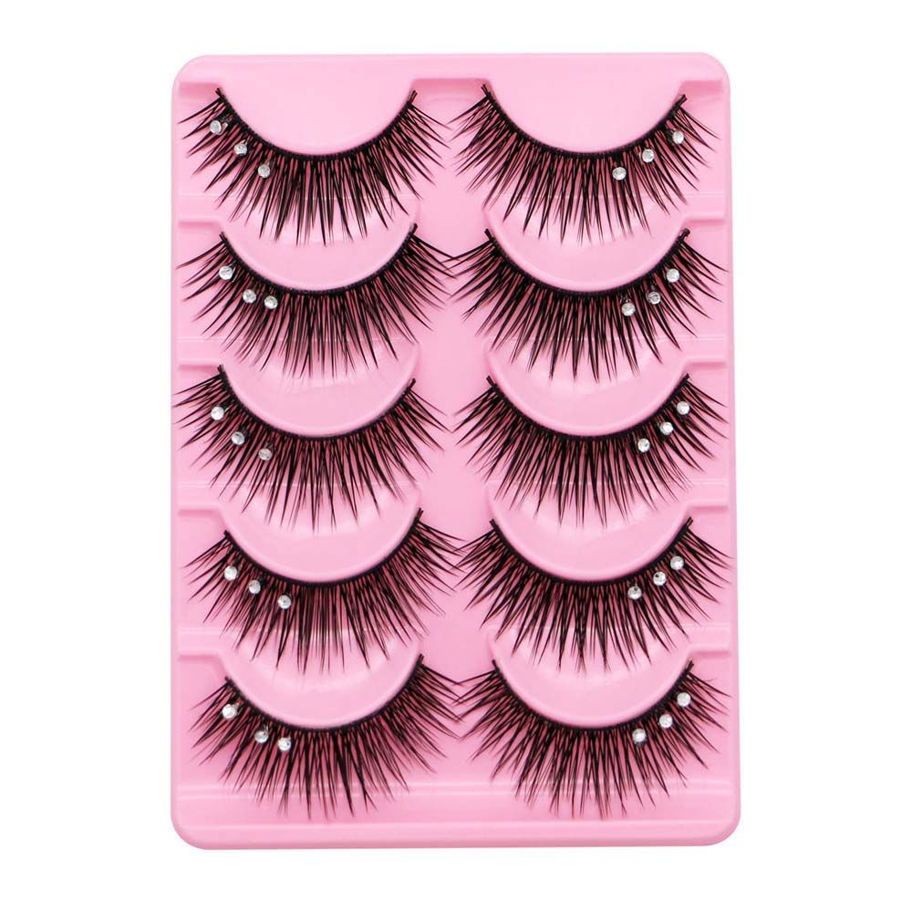 スパンコール付き厚めクロスラッシュアイメイクツール、ビッグア - Eyelash Extension For Big Eyes のレビューと価格
