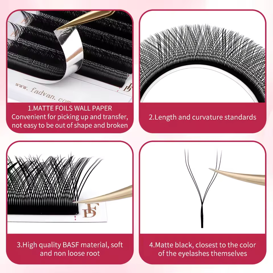 FADVAN YY/SYY シェイプ L/LU(M)/C/D - Eyelash Extension Yelix のレビューと価格