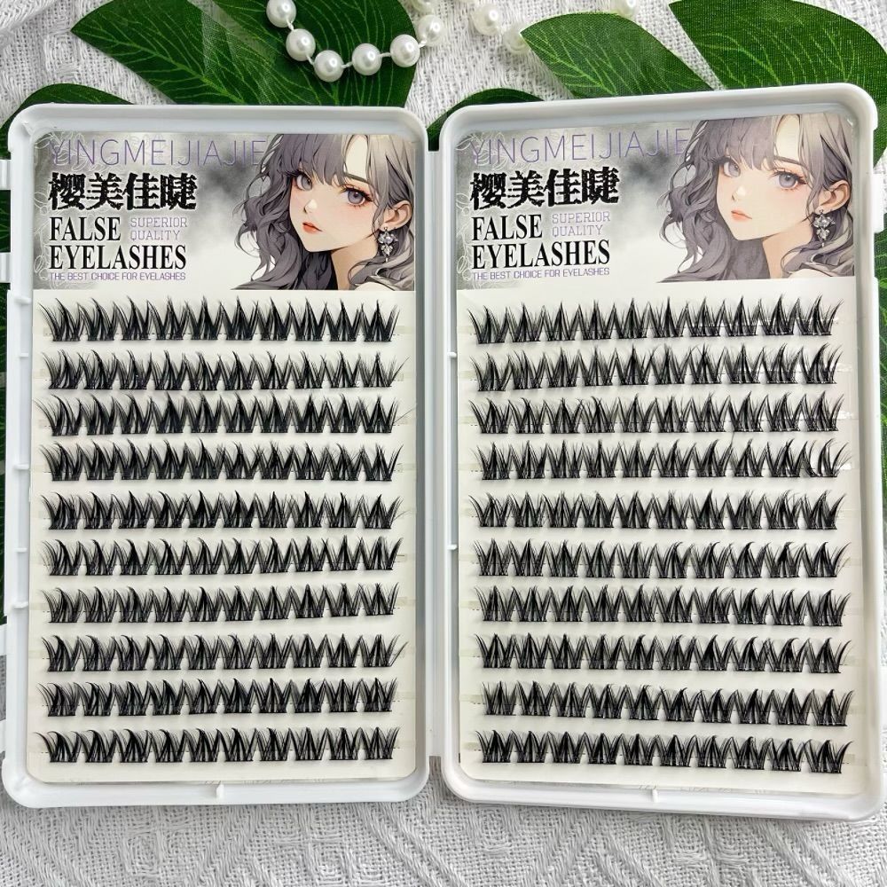 100/130/200 クラスターブラック自己粘着つけまつげ - Eyelash Extension No 11 のレビューと価格