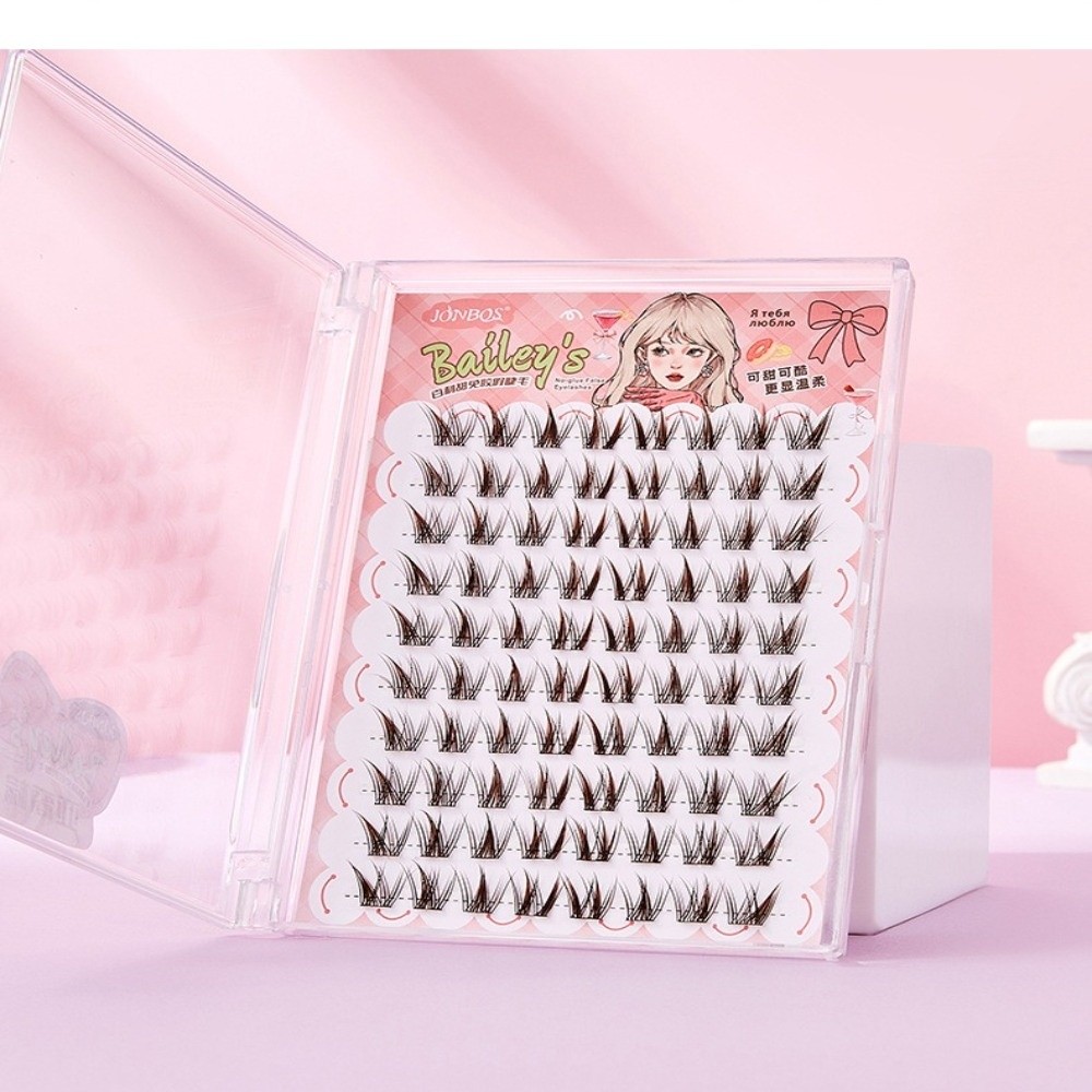 80クラスター 11-12MM セルフ接着式つけまつげ 簡単 - Eyelash Extension No 11 のレビューと価格