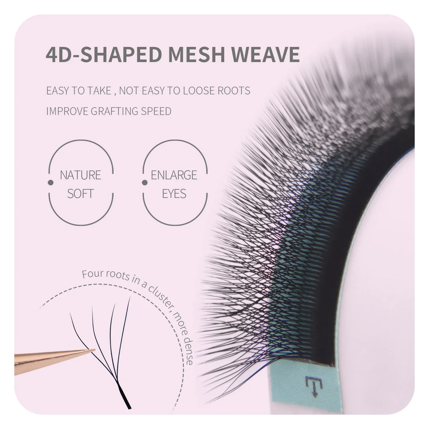 ANNAFRIS ブラウン W シェイプラッシュエクステンシ - Eyelash Extension Yelix のレビューと価格