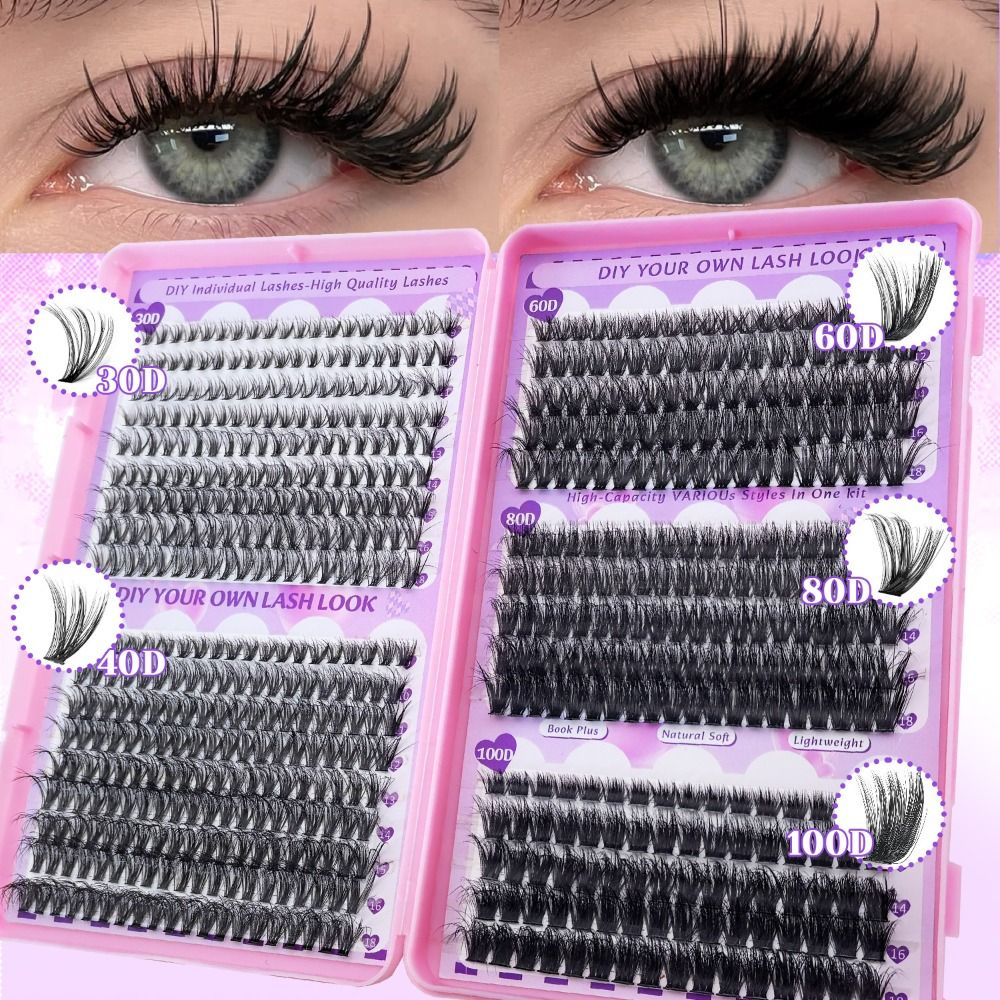 9-18mmの長さのつけまつげ、ボンド＆シールタイプ、ウィス - Eyelash Extension Wispy Look のレビューと価格