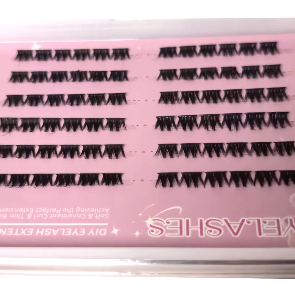 AMSDCN 10 行つけまつげ黒 0.07 ミリメートル繊 - Eyelash Extension For Big Eyes のレビューと価格