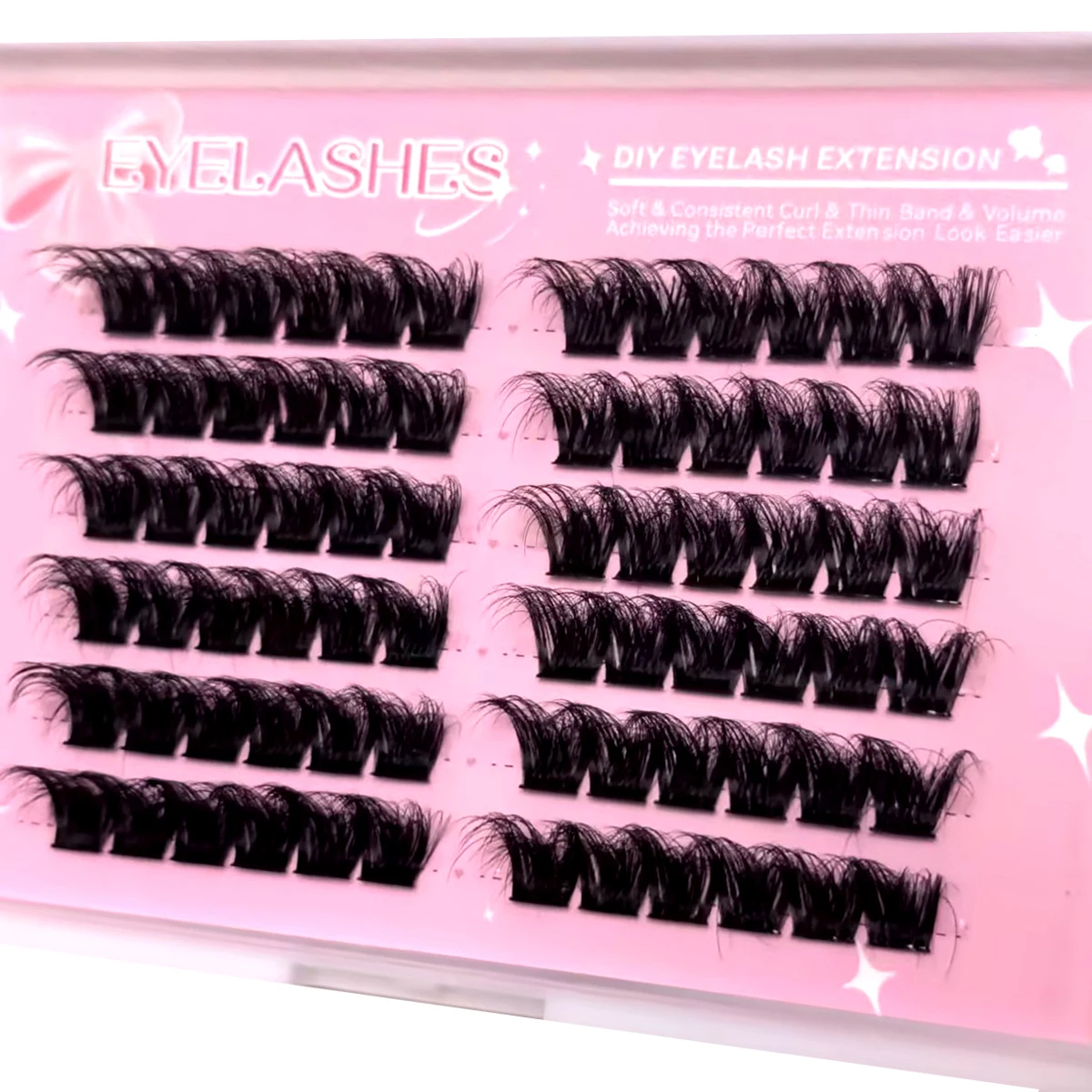 AMSDCN 10 行つけまつげ黒 0.07 ミリメートル繊 - Eyelash Extension For Big Eyes のレビューと価格
