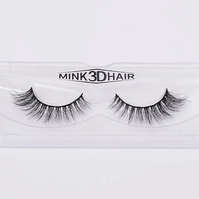1 ペア 3D ミンクまつげ手作りつけまつげ厚いナチュラルフ - Eyelash Extension No 11 のレビューと価格