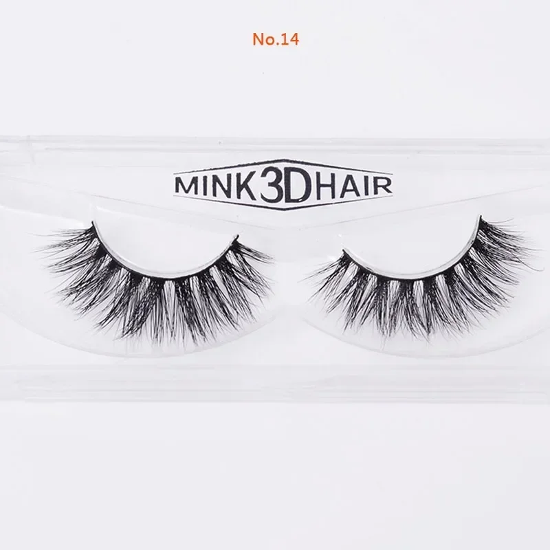 1 ペア 3D ミンクまつげ手作りつけまつげ厚いナチュラルフ - Eyelash Extension No 11 のレビューと価格