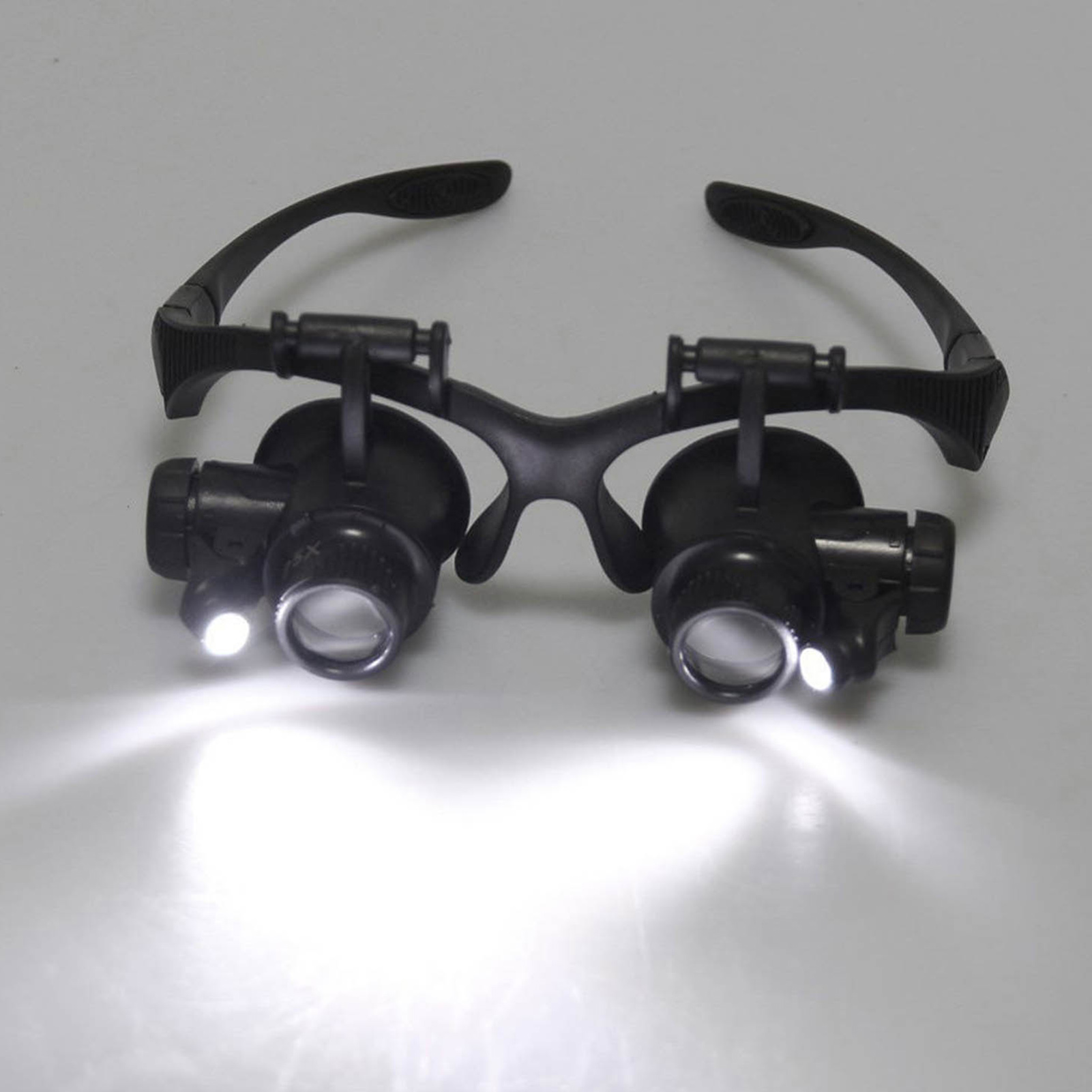 LEDライト付き目の拡大鏡,まつげエクステ,ペイントに適した - Eyelash Extension With Glasses のレビューと価格