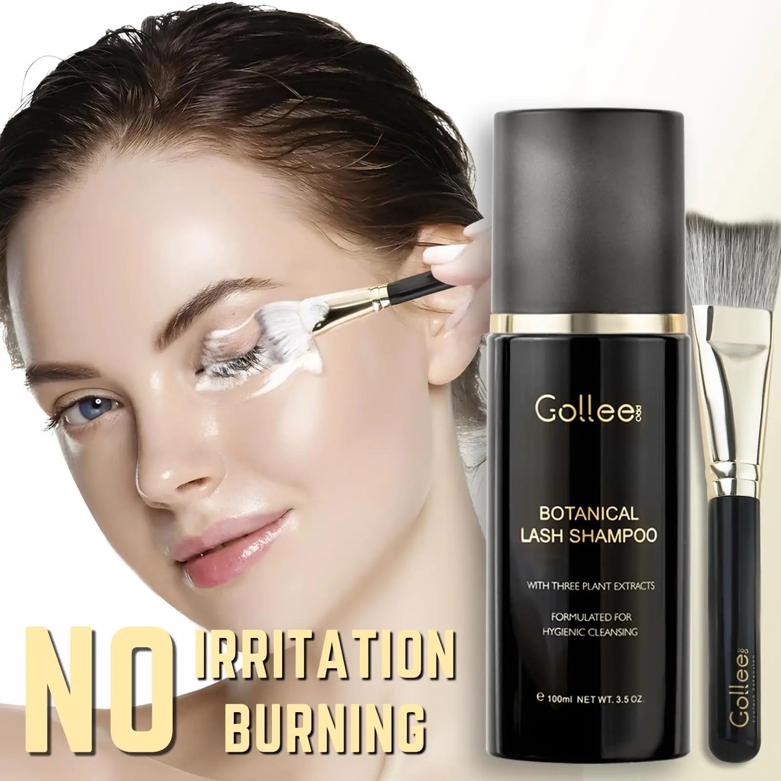 ゴールリー-まつげエクステ用フォームクリーナー,柔らかく刺激 - Eyelash Extension Wash Kit のレビューと価格