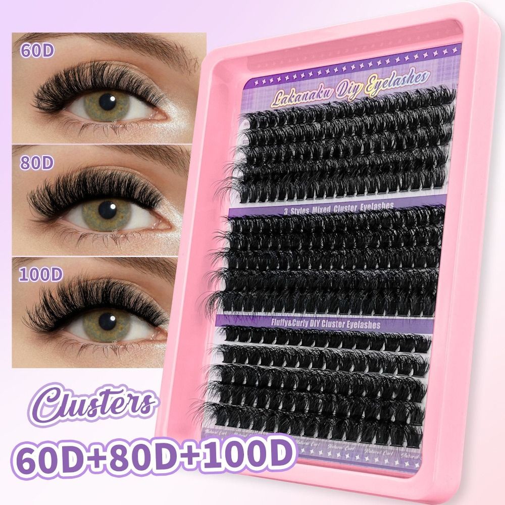9-16mmの長さのつけまつげ、3Dボリュームナチュラルルッ - Eyelash Extension Wispy Look のレビューと価格