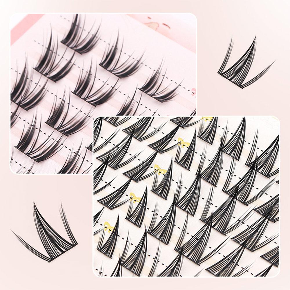 60/100 個ナチュラルフェアリーラッシュクラスター D  - Eyelash Extension Wet Look のレビューと価格