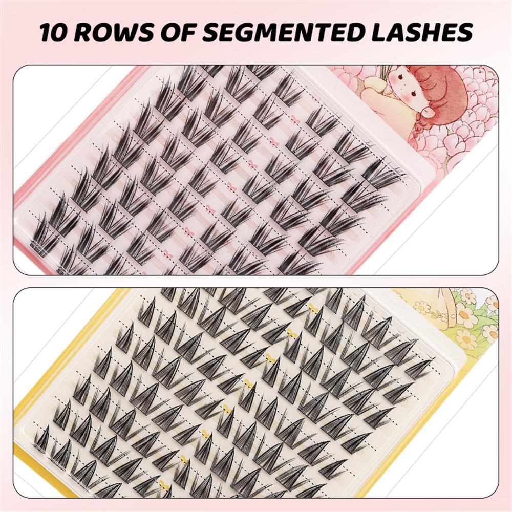 60/100 個ナチュラルフェアリーラッシュクラスター D  - Eyelash Extension Wet Look のレビューと価格
