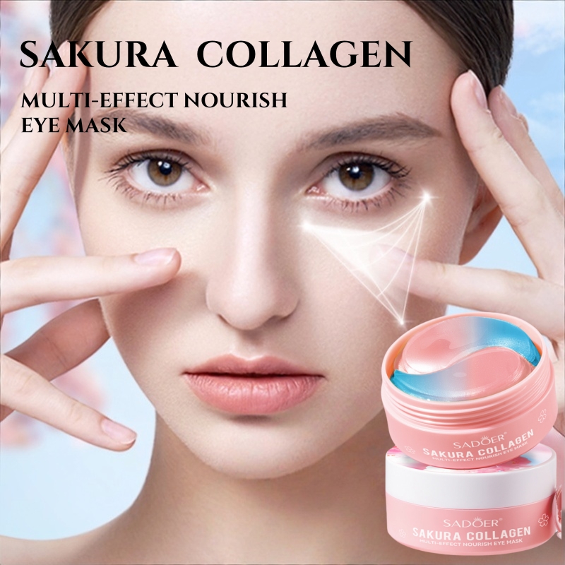 60枚入りサクラコラーゲンマルチエフェクト栄養アイマスク。効 - Eye Pad Collagen のレビューと価格
