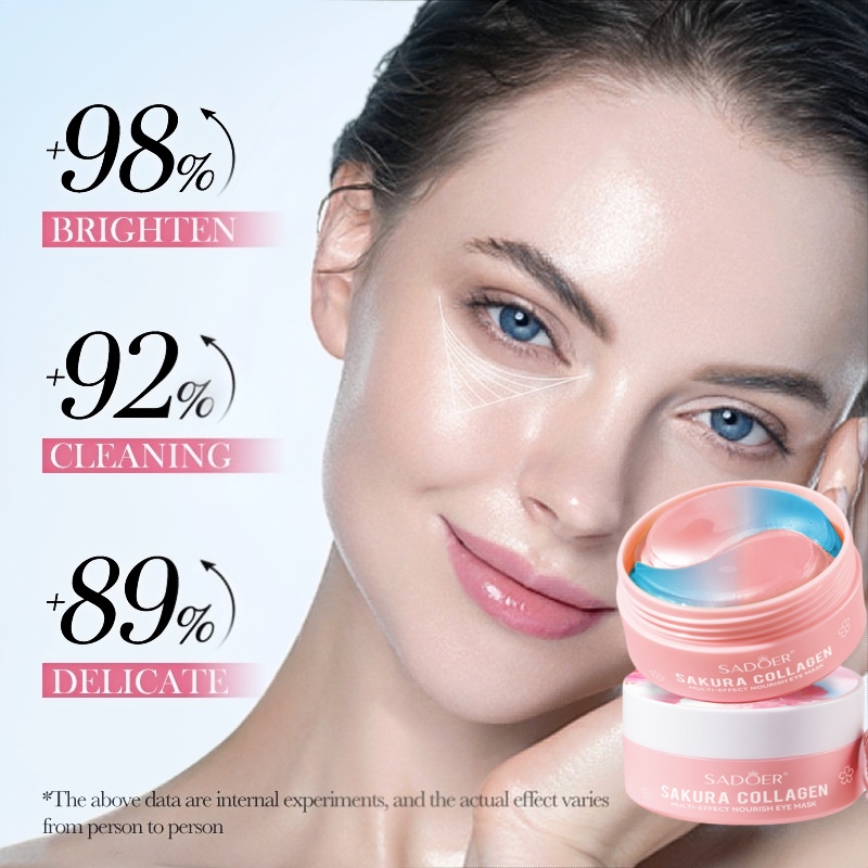 60枚入りサクラコラーゲンマルチエフェクト栄養アイマスク。効 - Eye Pad Collagen のレビューと価格