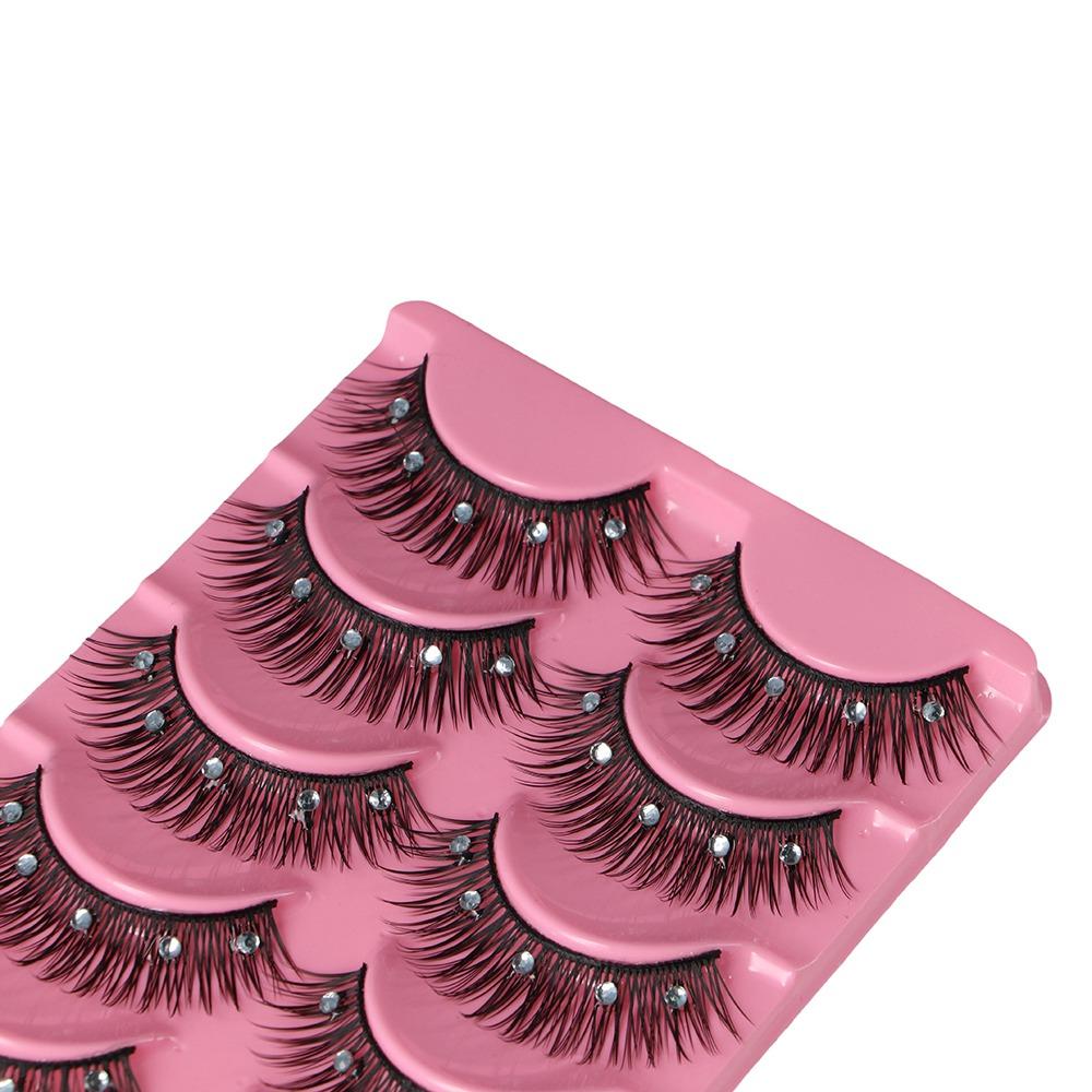 持続性のあるアイメイクアップツール厚いクロスラッシュラインス - Eyelash Extension For Big Eyes のレビューと価格
