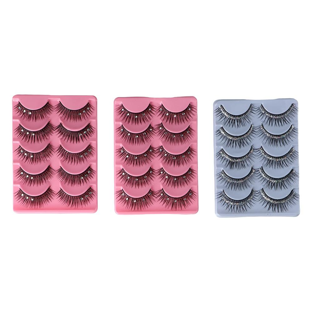 持続性のあるアイメイクアップツール厚いクロスラッシュラインス - Eyelash Extension For Big Eyes のレビューと価格