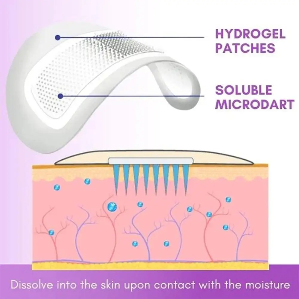 1 ペアのマイクロニードル アイパッチ マスク シワ防止パッ - Eye Pad Collagen のレビューと価格
