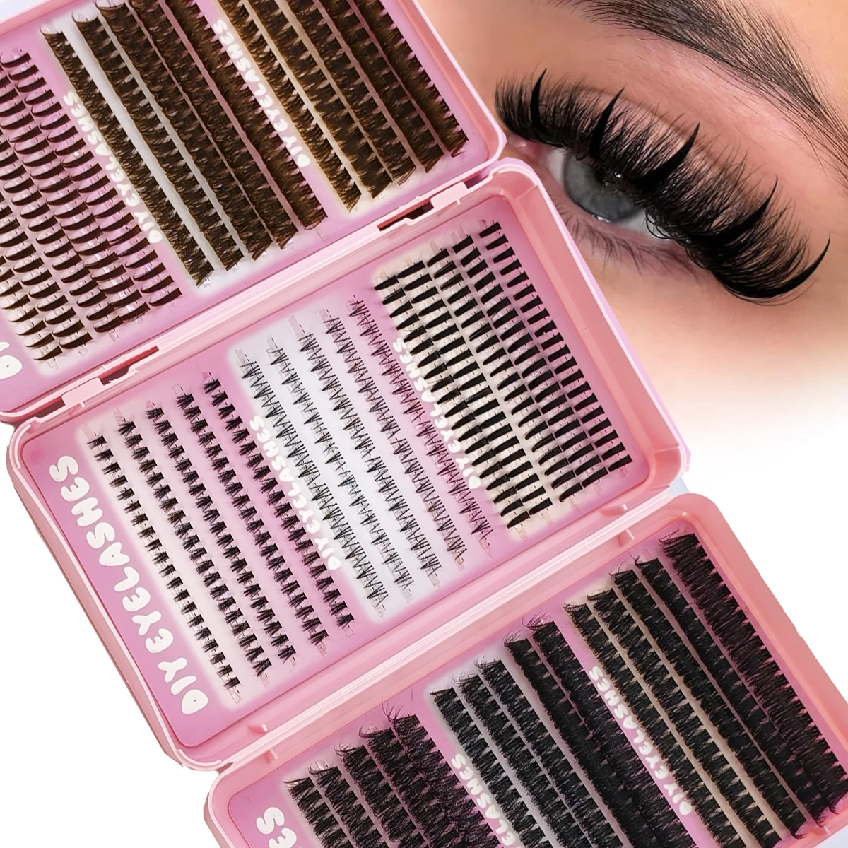 AMSDCN マンガラッシュクラスター 780ファンズ ボム - Eyelash Extension Wet Look のレビューと価格