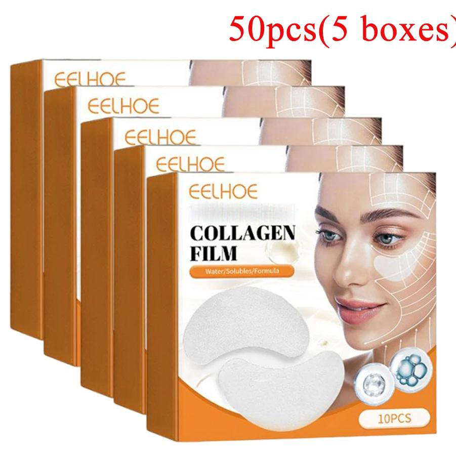 5 ボックスコラーゲン可溶性パッチフィルム抗しわ除去くまフェ - Eye Pad Collagen のレビューと価格