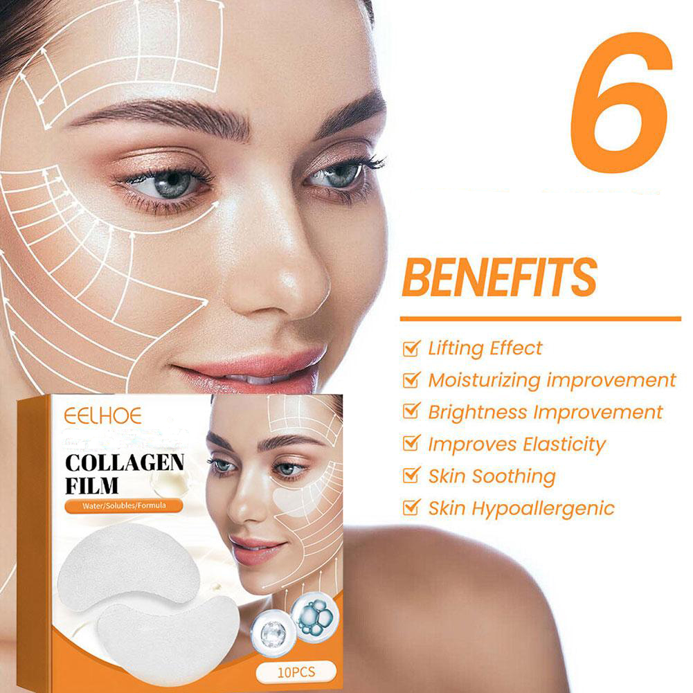 5 ボックスコラーゲン可溶性パッチフィルム抗しわ除去くまフェ - Eye Pad Collagen のレビューと価格